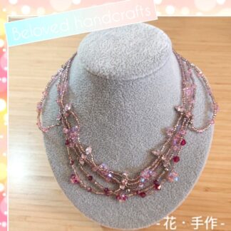 Purple Swarovski Crystal Handmade Necklace