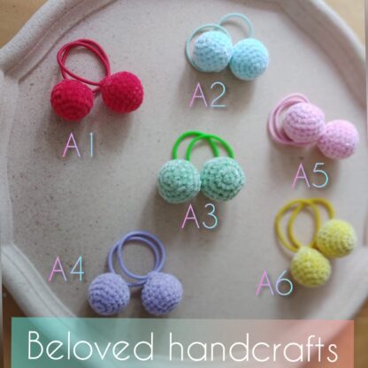 Crochet balls hair tie - Image 2