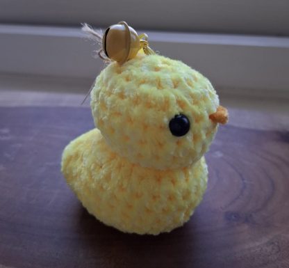 Crochet Rubber Duck keychain (velvet yarn) - Image 5