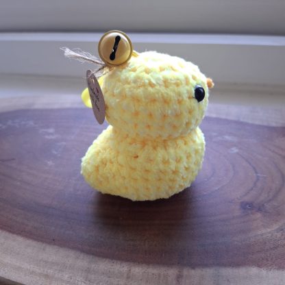 Crochet Rubber Duck keychain (velvet yarn) - Image 7