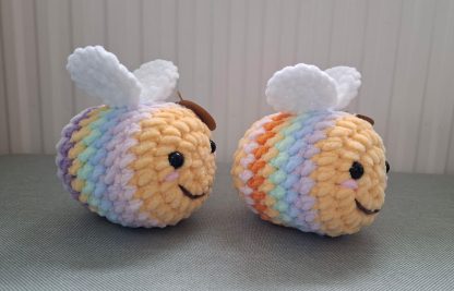 Crochet Bumble Bee (Rainbow colour) - Image 3