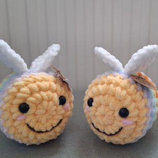 Crochet Bumble Bee (Rainbow colour)