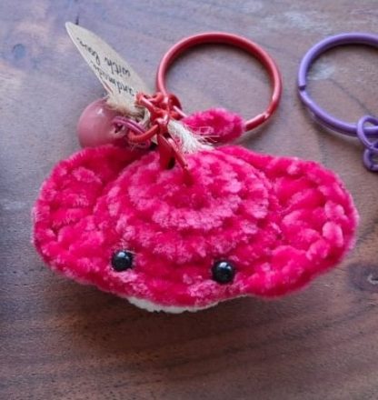 Crochet Tiny Sting Ray Keychain - Image 7